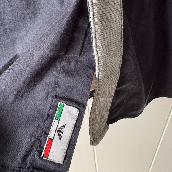 Emporio Armani Navy Casual Button Down Shirt | Medium - Picture 6 of 7